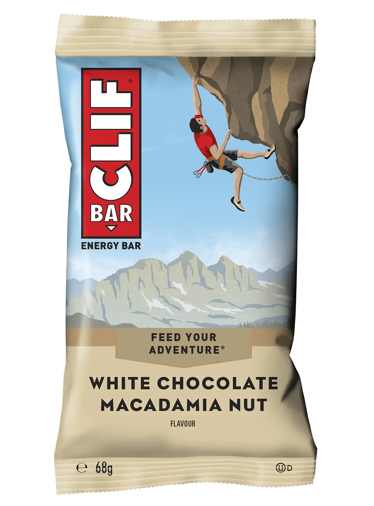 Clif White Chocolate Macadamia Sportrepen (12 stuks)