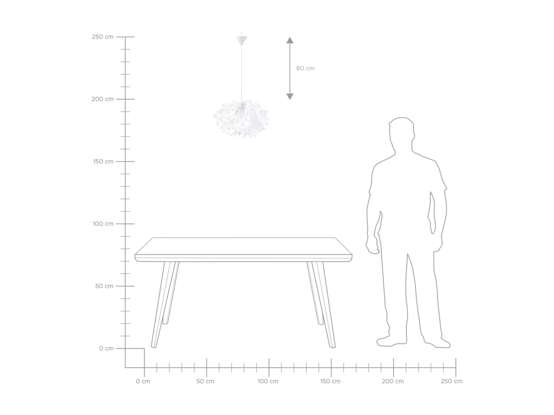 Lampe suspension LAMONE Blanc