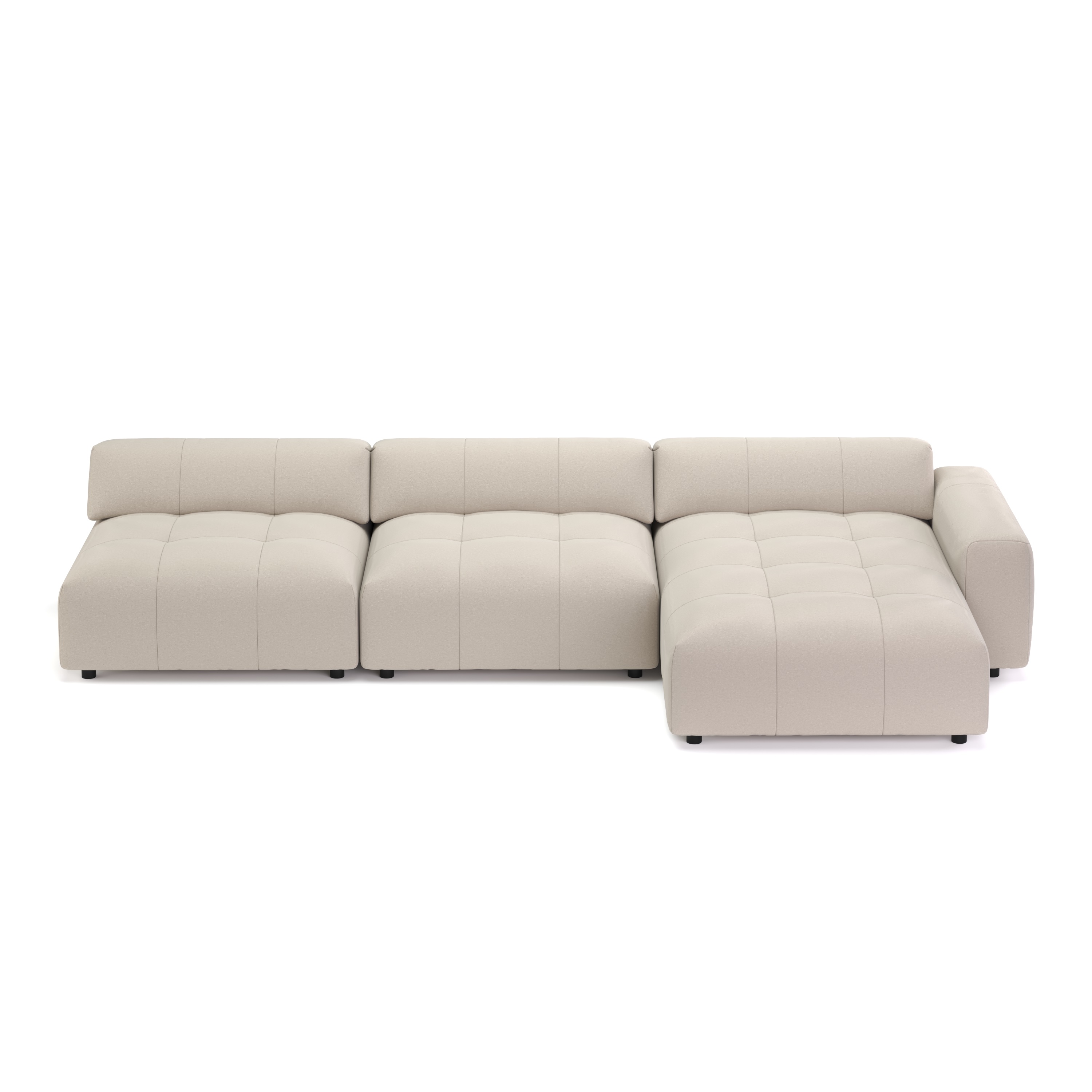 Ecksofa BONNIE rechts beige