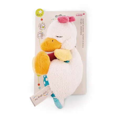 NICI Kuscheltier Gans Gilli schlafend 23cm