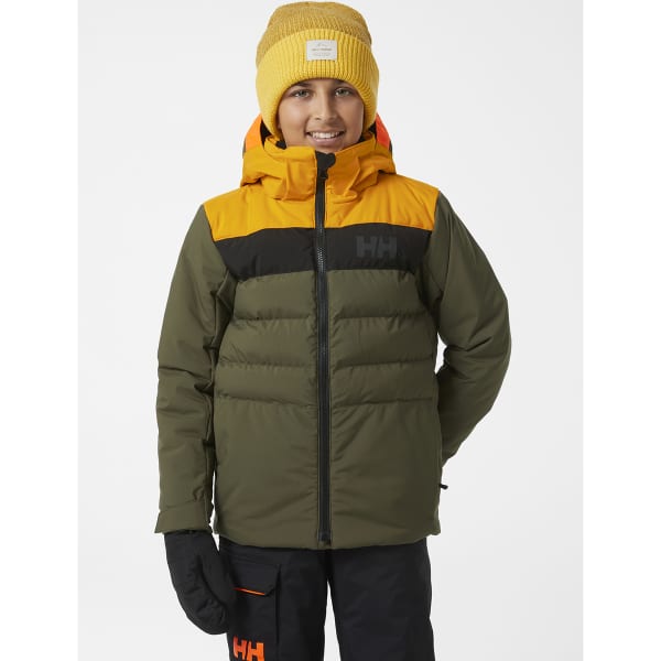 Veste de ski HELLY HANSEN JR CYCLONE JKT UTILITY GREEN