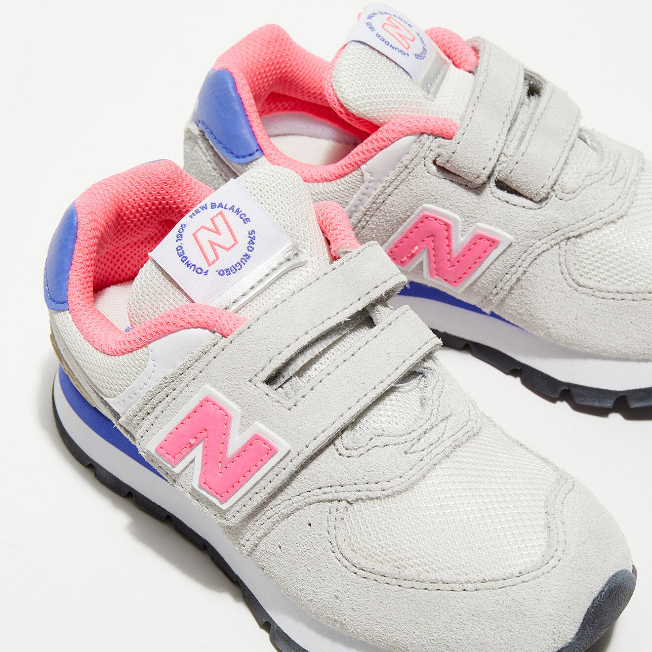 New Balance Baskets 574 gris/rose/indigo