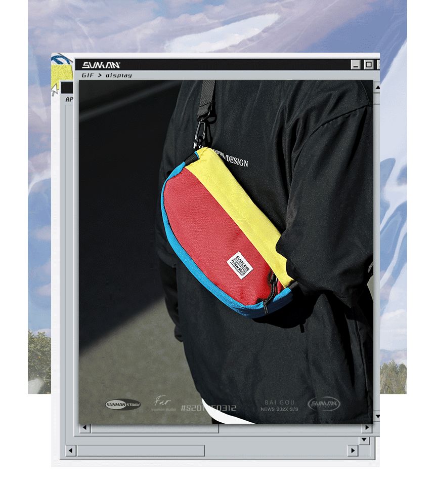 SUNMAN - Applique Sling Bag