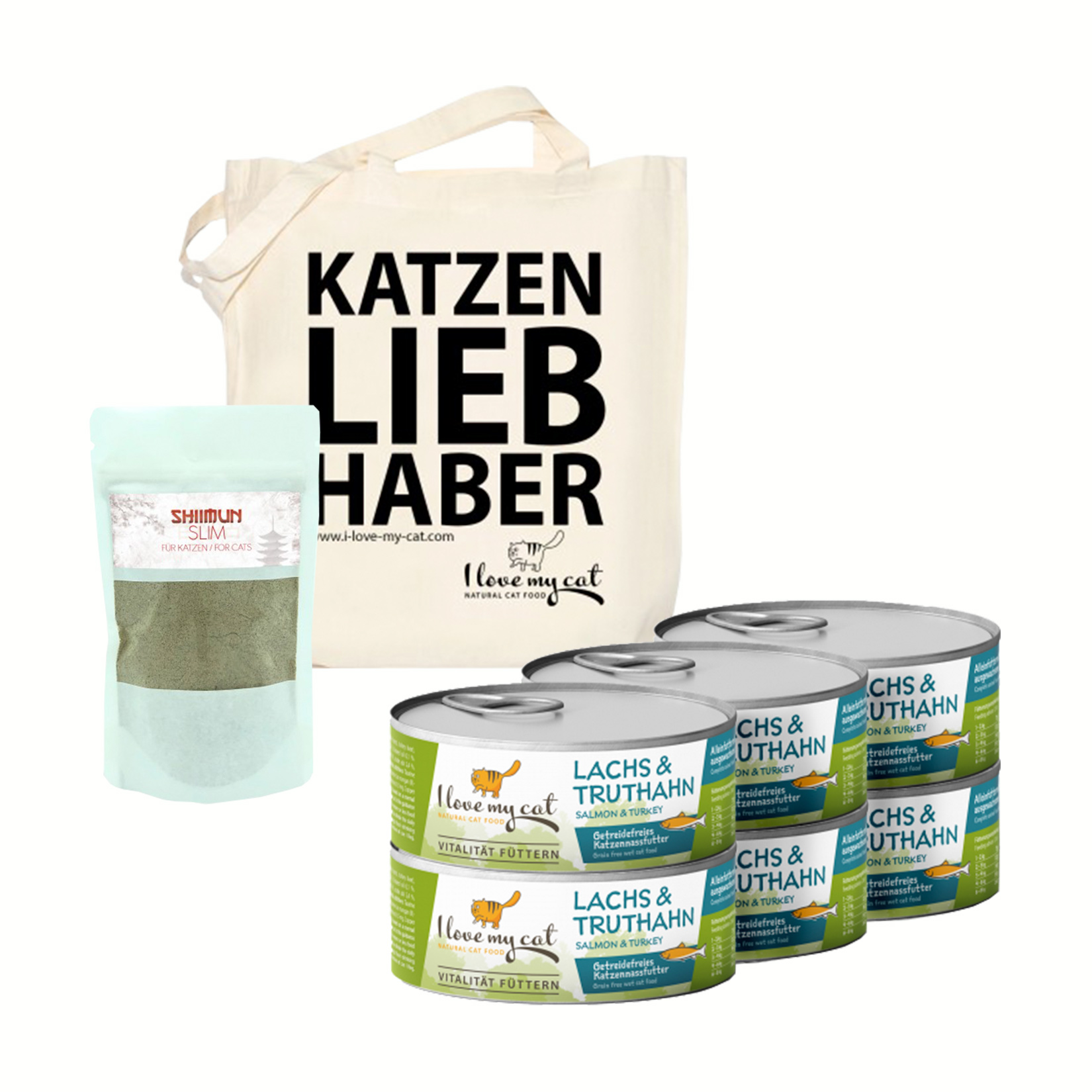 Set nourriture humide au saumon et à la dinde pour les chats ayant des problèmes de poids