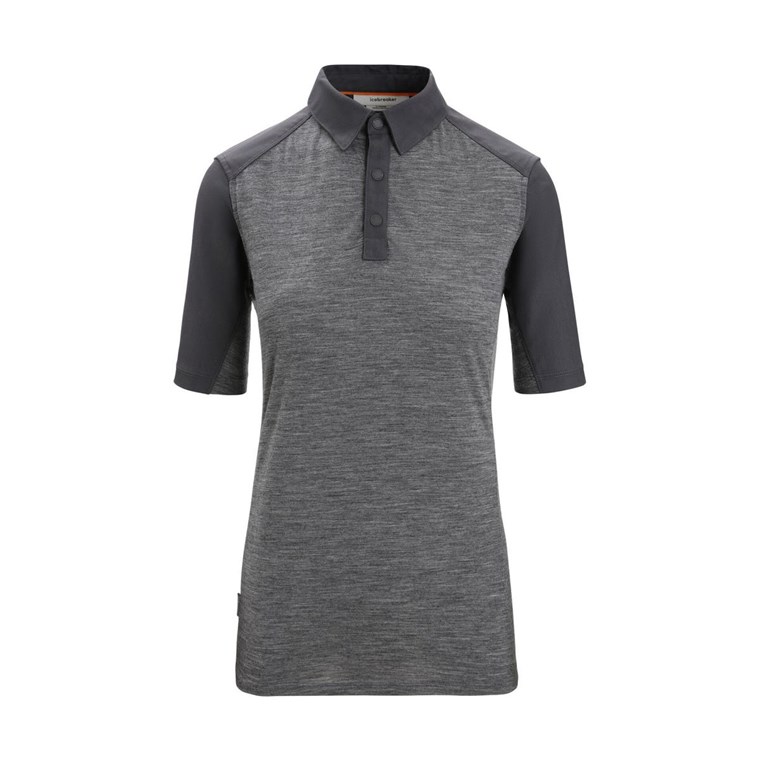 Icebreaker Hike SS Top Women Gritstone Heather/Monsoon