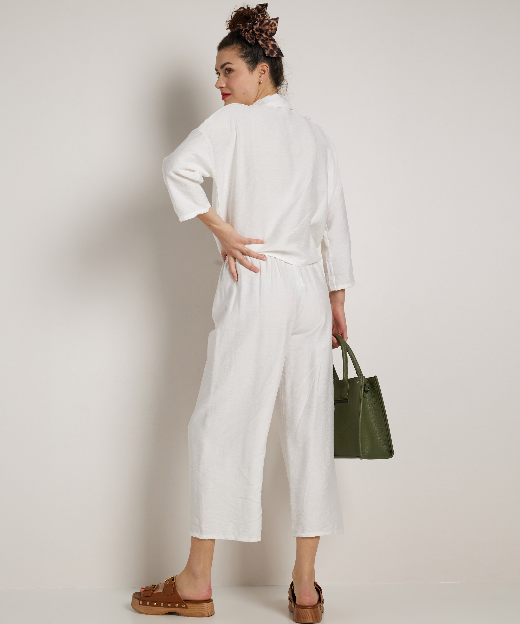 set: knoop blouse met broek