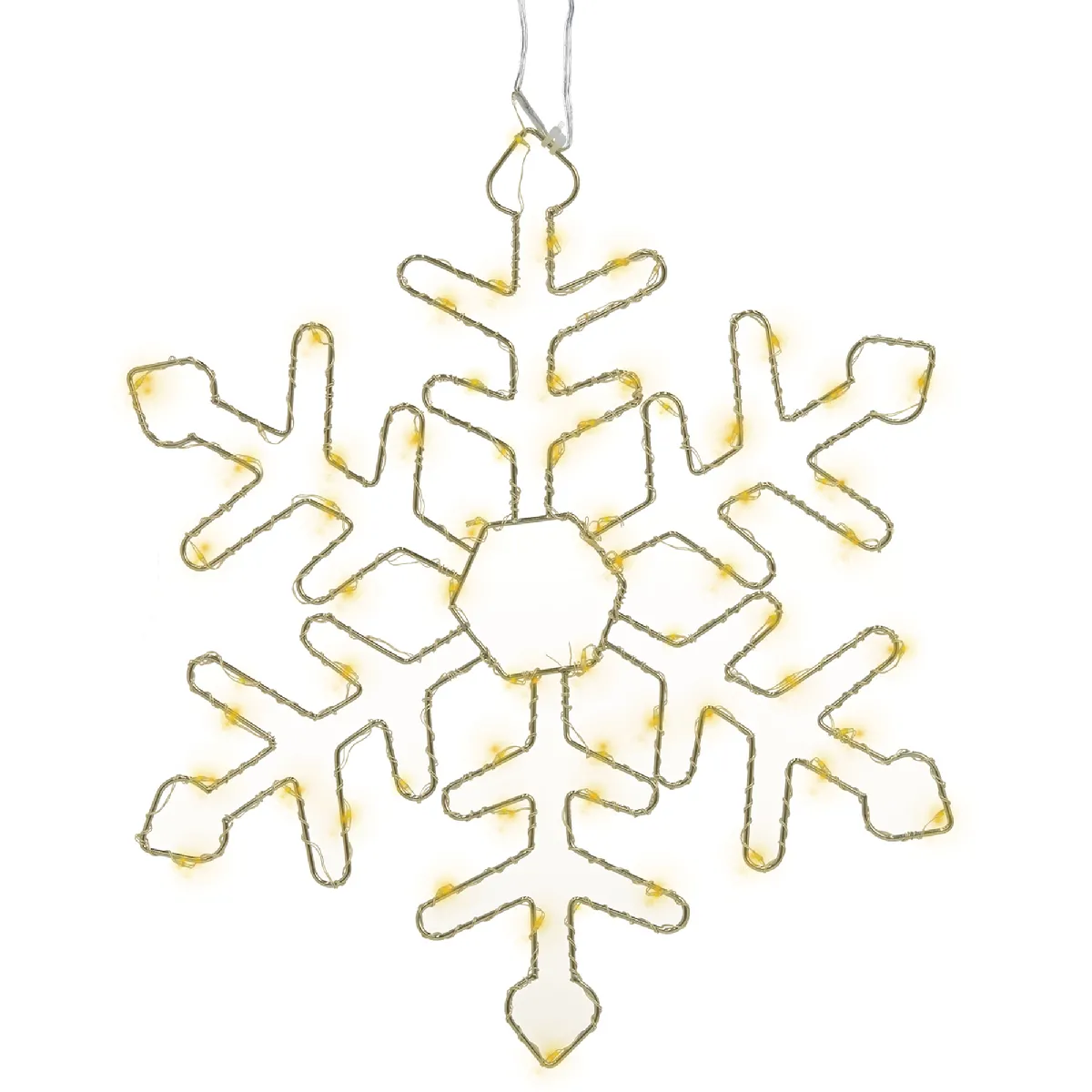 Beliani Flocons de Neige LED - Lot de 3