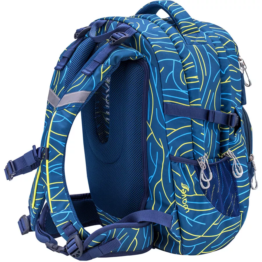WAVE Rucksack Infinity Set 2-teilig Yellow Lines