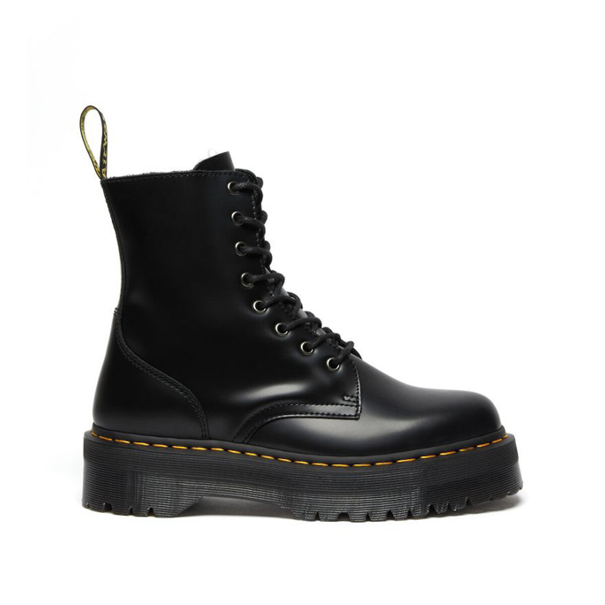 DR. MARTENS<br>Botas de couro com plataforma Jadon Smooth