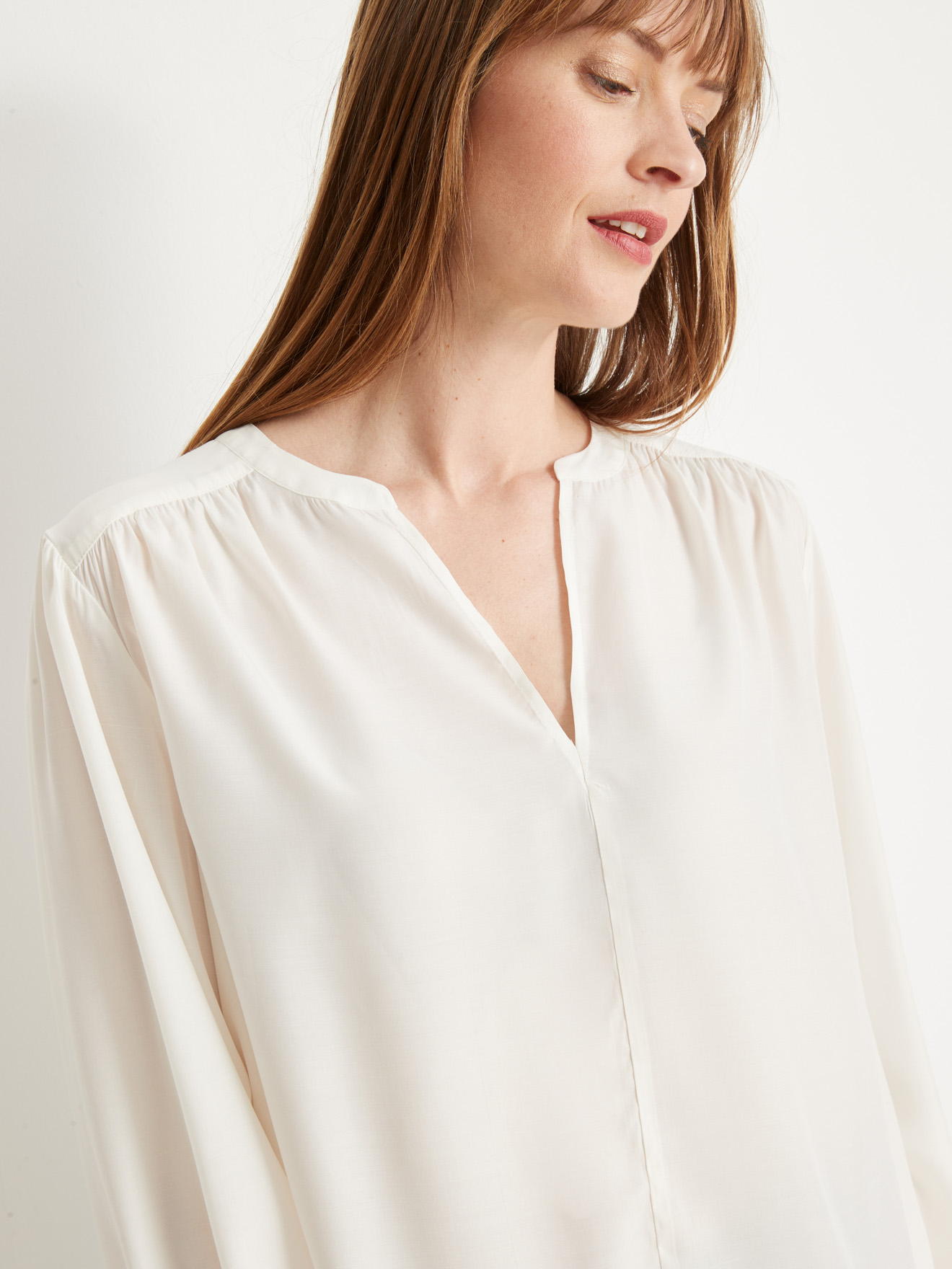 Blouse ample, manches longues