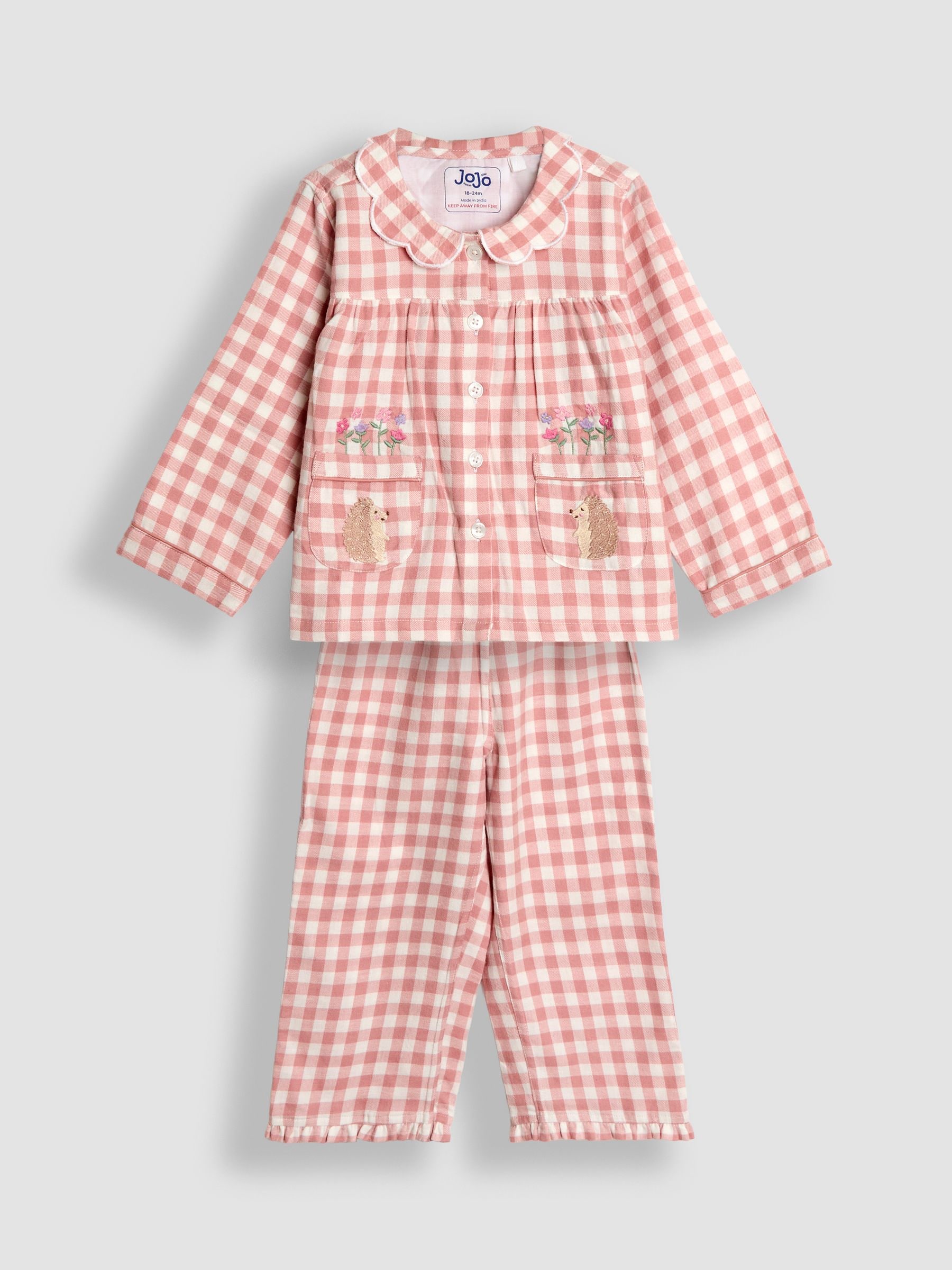 Roze egel - JoJo Maman Bébé Floral Pretty Pyjamas
