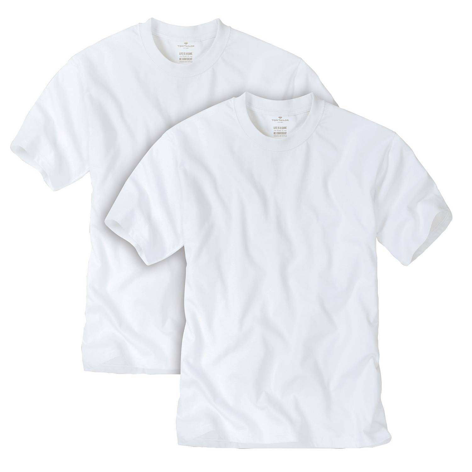 Tom Tailor Single-Jersey Herren-Unterhemd im 2er-Pack