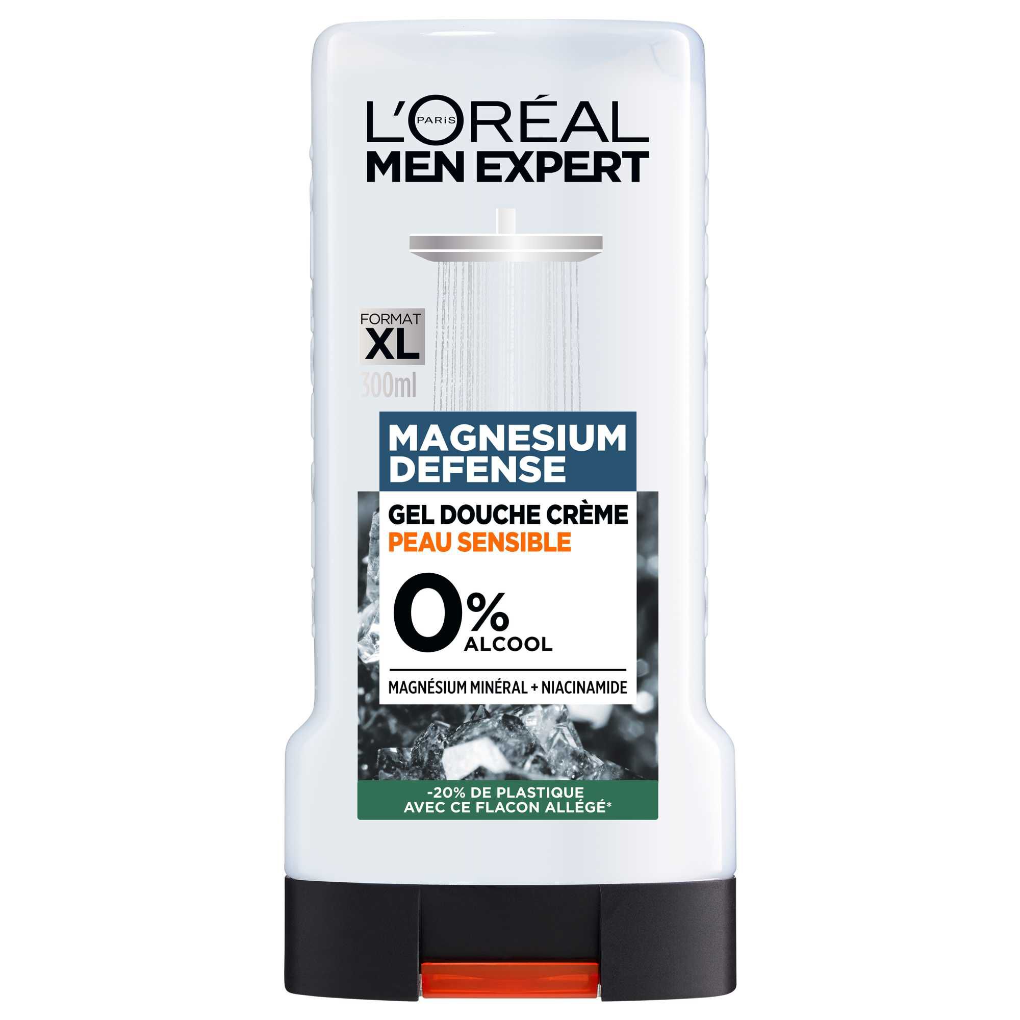 Men Expert Magnesium Defense Gel Douche Peau Sensible 0%
