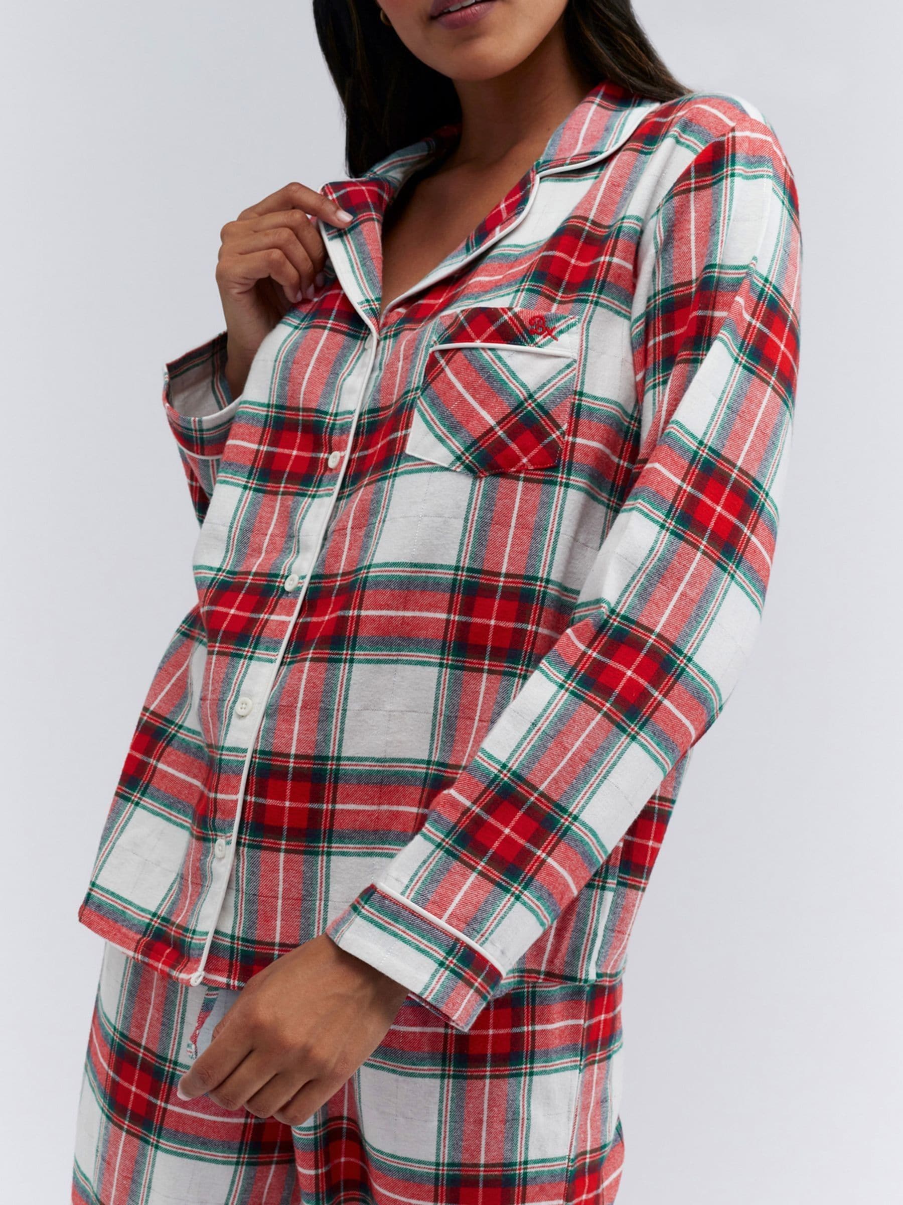 Ivory Check - Boux Avenue Pyjamas In a Bag