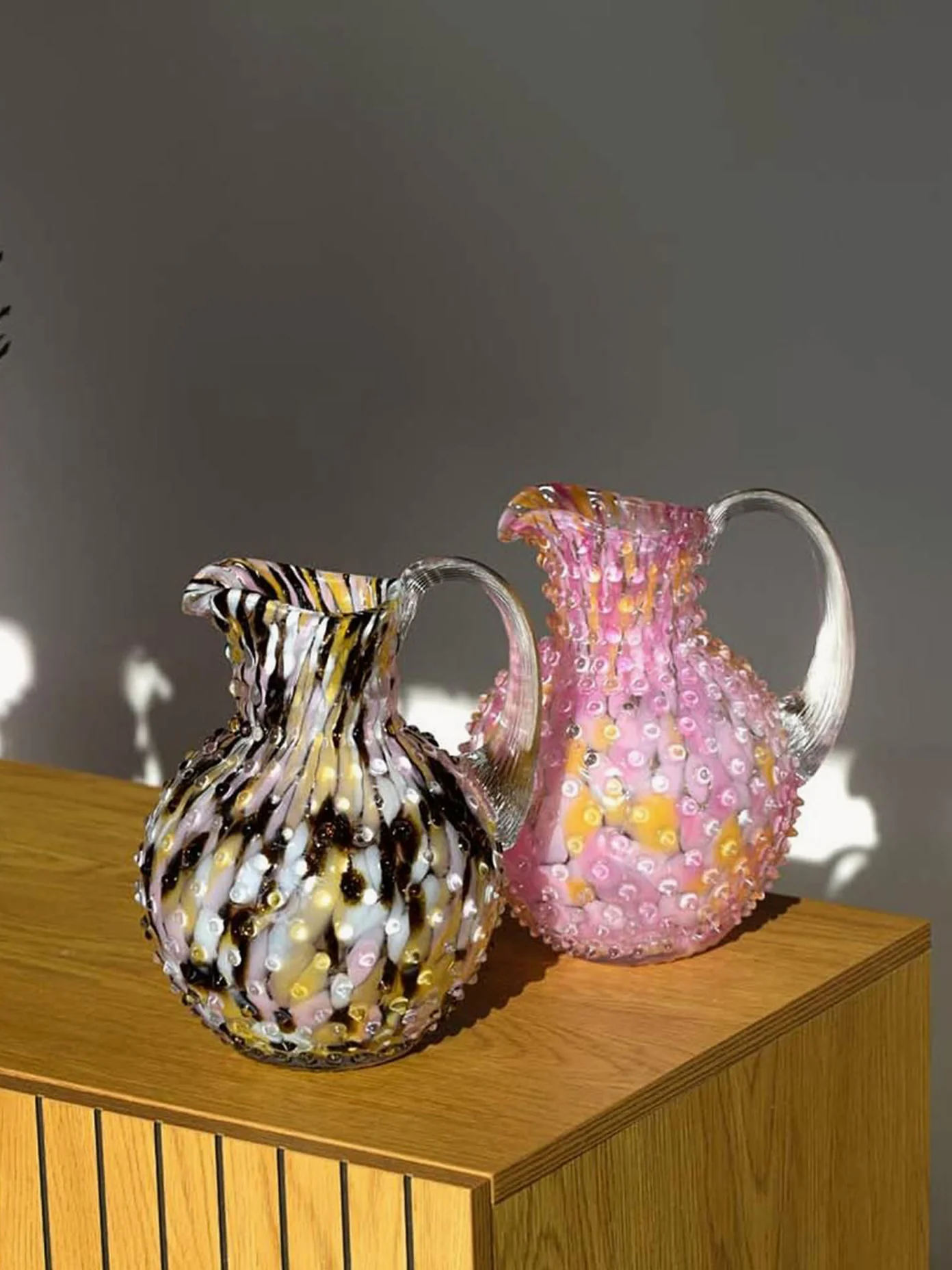 Mondgeblazen karaf Paris Hobnail
