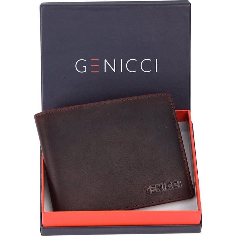 Genicci Noble Obama Heren Portemonnee Brown