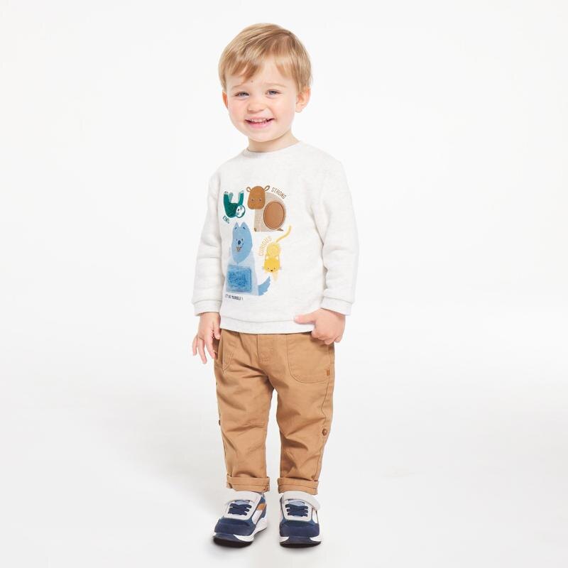 Pantalon coton modulable marron bébé garçon Marron
