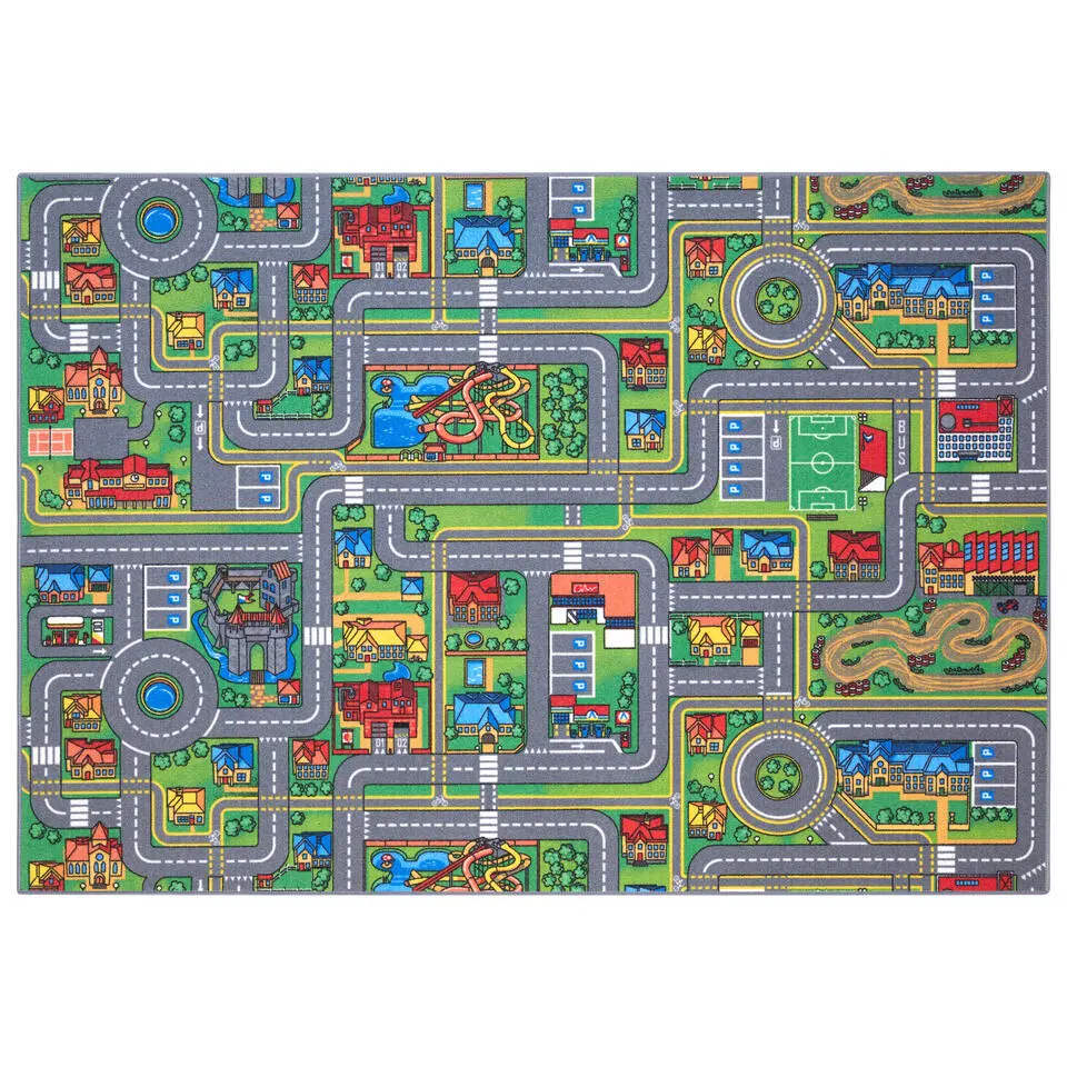 Carpet Studio Playcity Speelkleed - Meerkleurig - 140x200cm