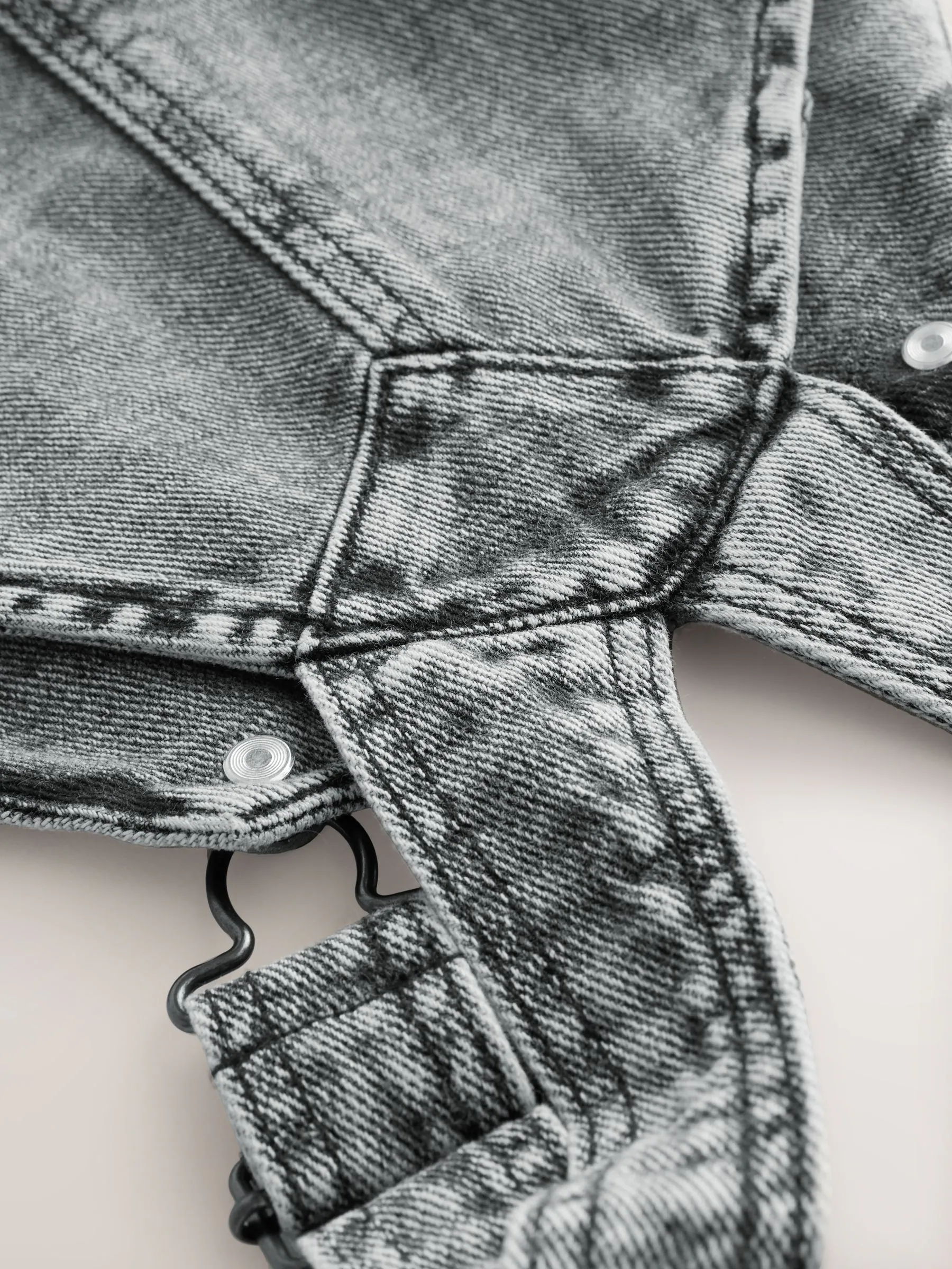 Grijs - Denim tuinbroek (3mnd -7jr)