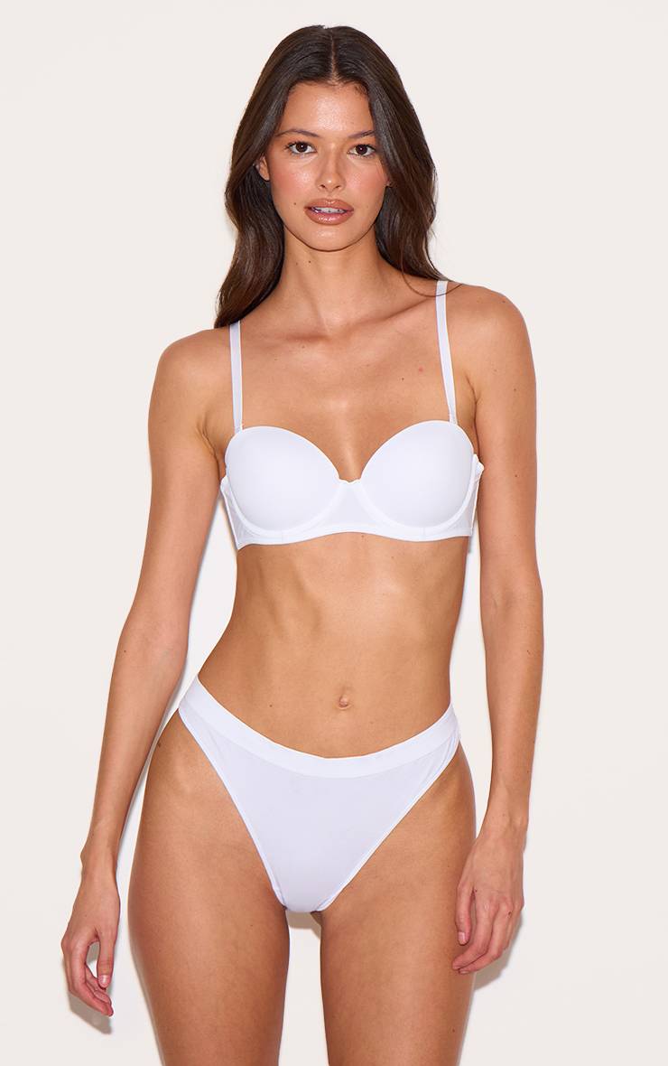 Blanc String Invisible Sans Coutures
