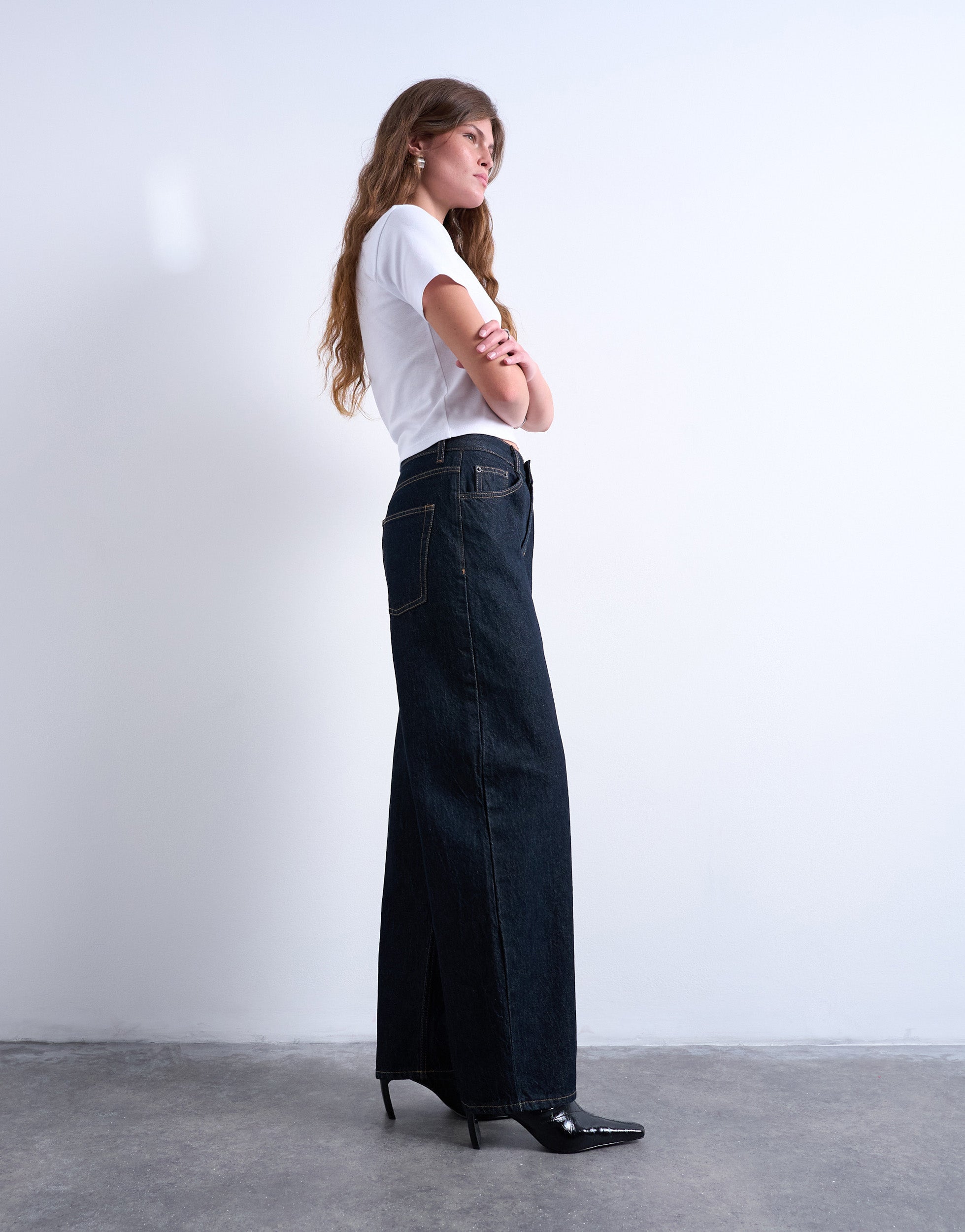 TSLOWRIE Low rise Baggy fit Jeans