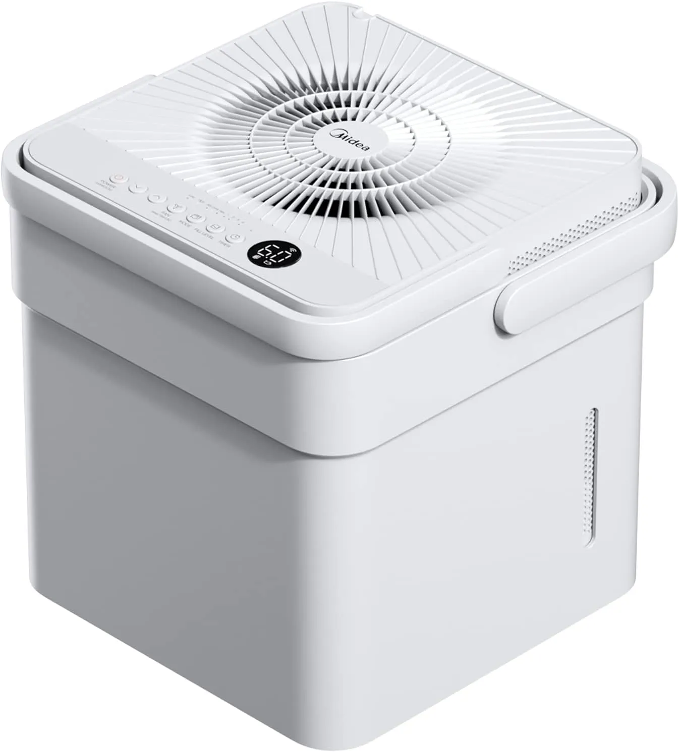 Midea Cube 20 Luftentfeuchter, 20L/24h, Raumgröße ca.100m³(40m²), Wassertank 12L, APP-fähig, 24H Timer, Weiß