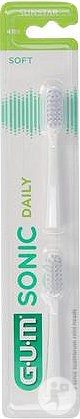 Gum Sonic Daily Têtes De Brosse Souple 2 Pièces