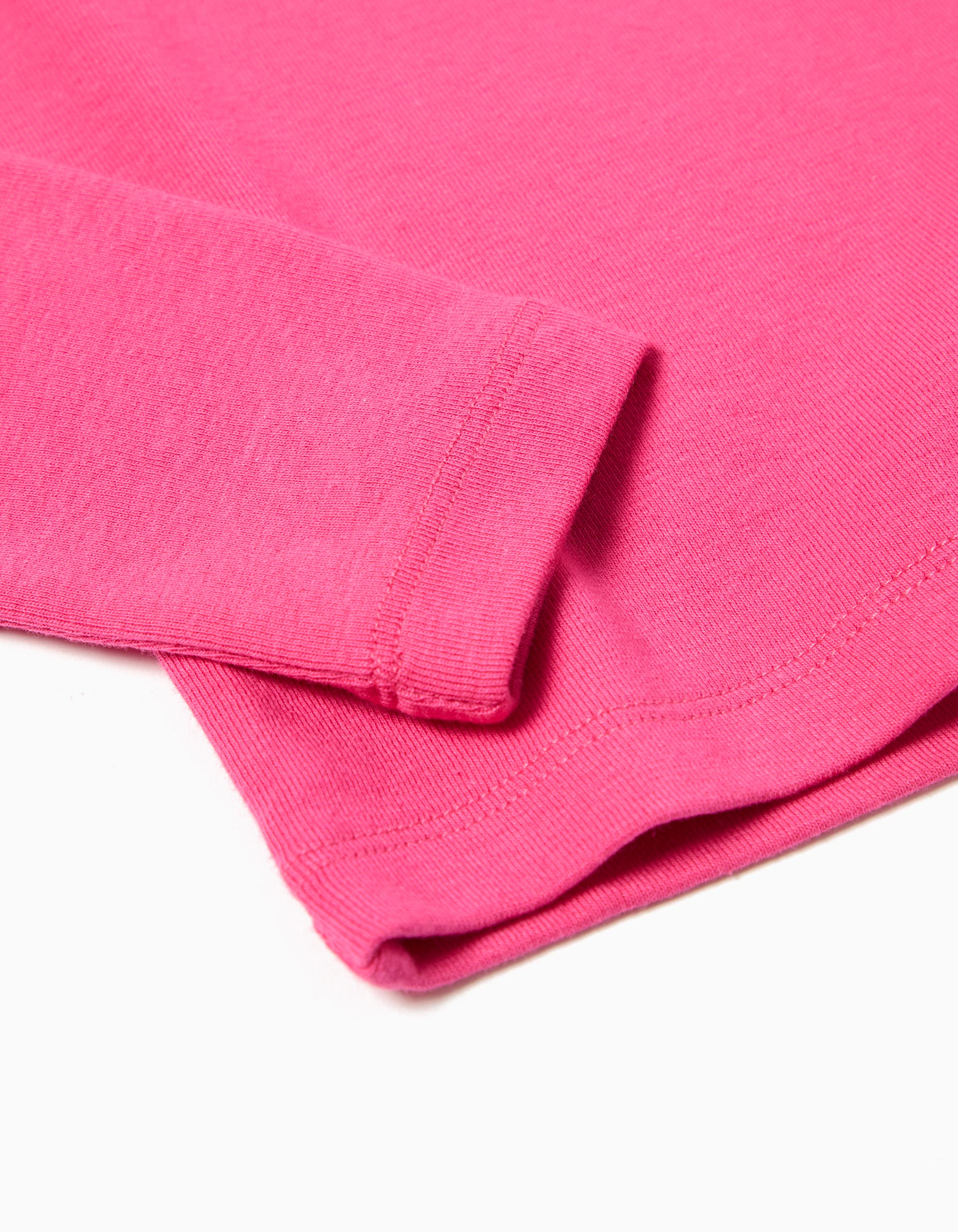 T-shirt Manga Comprida, Menina, Rosa Escuro