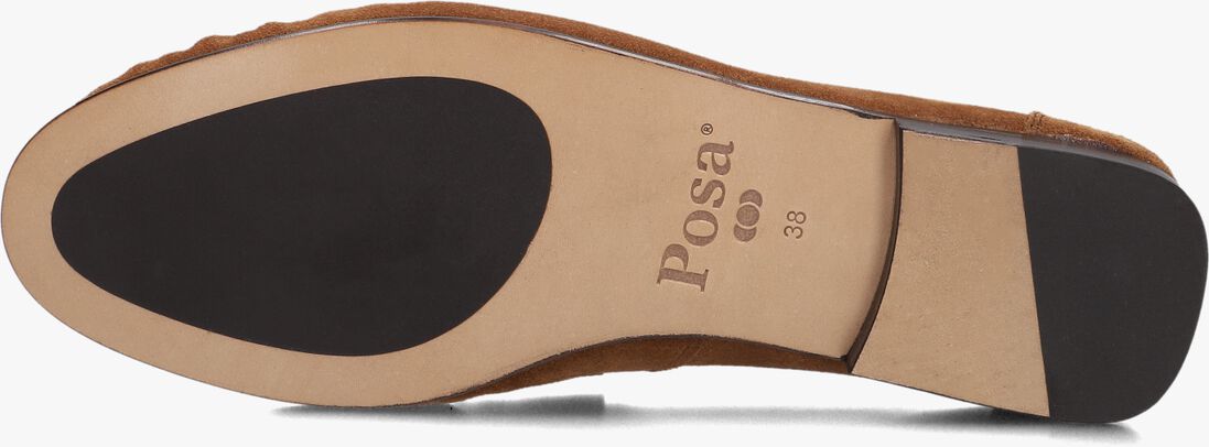 cognac posa loafers penny suede