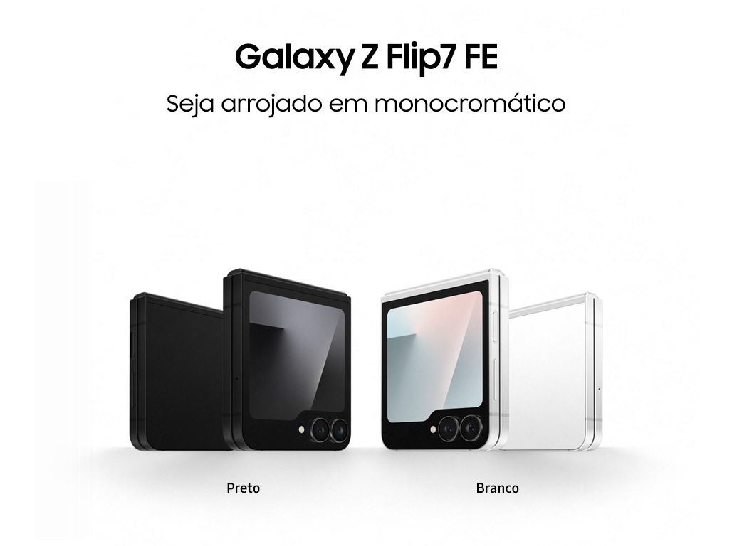 SMARTPHONE SAMSUNG GALAXY Z FLIP 7 FE 256GB PRETO