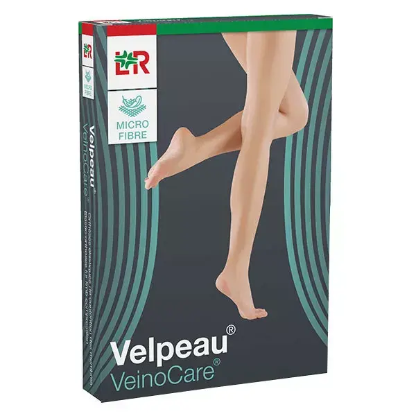 Meias Velpeau Veinocare de Microfibra Classe 2 Longas Tamanho 5 Verde