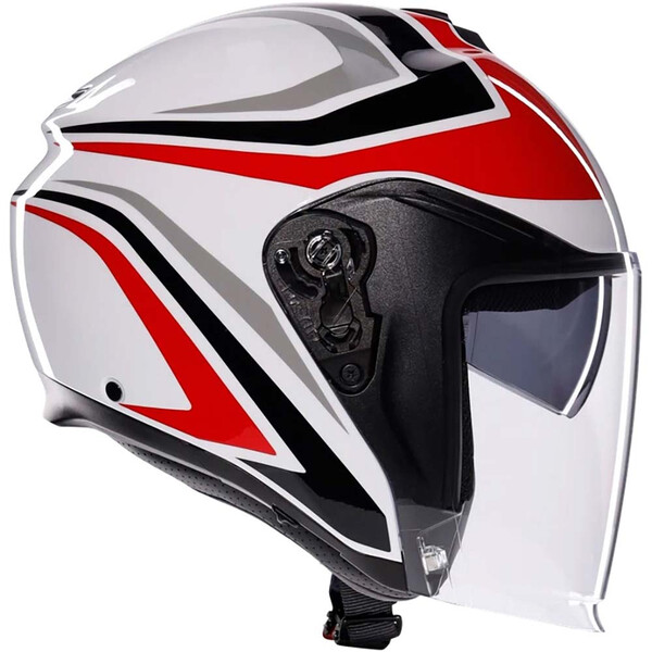 AGV - Casque Irides Tolosa Blanc / Rouge / Noir / Gris