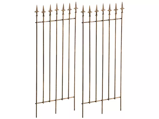 Lot de 2 Treillis - Métal - Bronze - Elisa