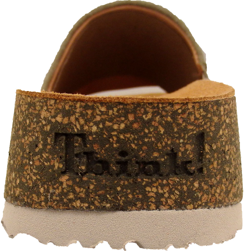 Think! Pantolette KOAK salbei Veloursleder