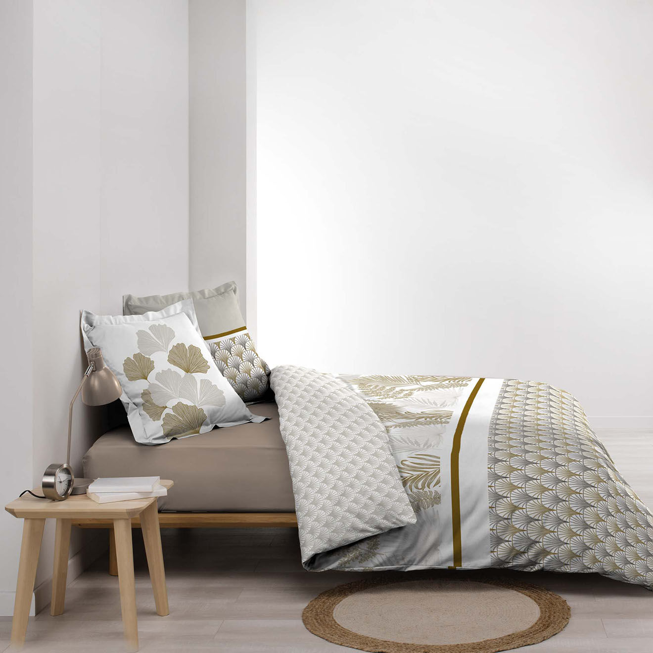 Douceur d'intérieur Parure housse de couette Melisse multicolore