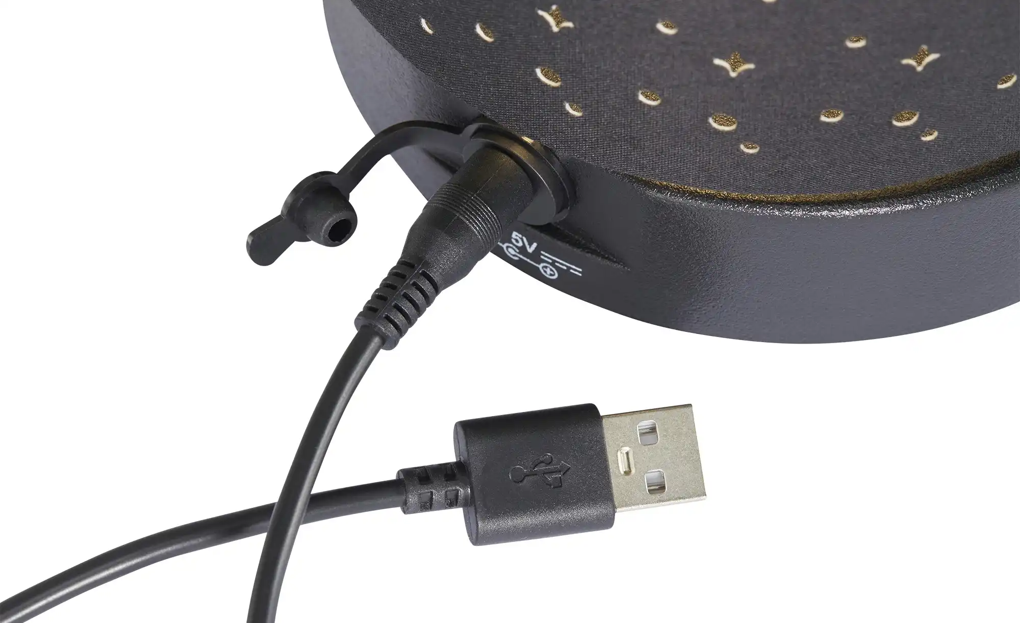 Akku LED-Tischleuchte schwarz