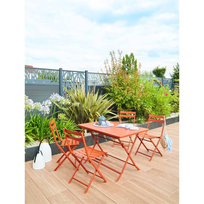 Chaise de jardin pliante GREENSBORO Ambre