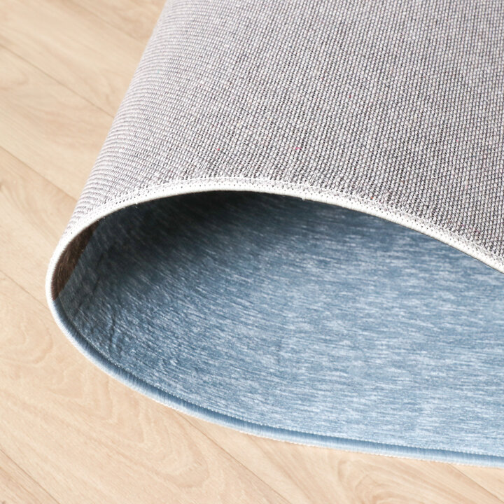 Geometrisch vloerkleed - Swing Circles Blauw/Bruin