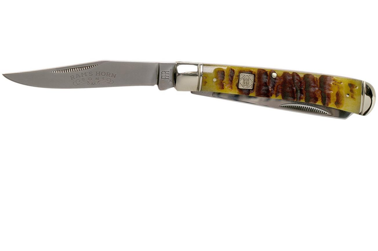 Rough Ryder Ram’s Horn Bone Trapper RR1509 zakmes