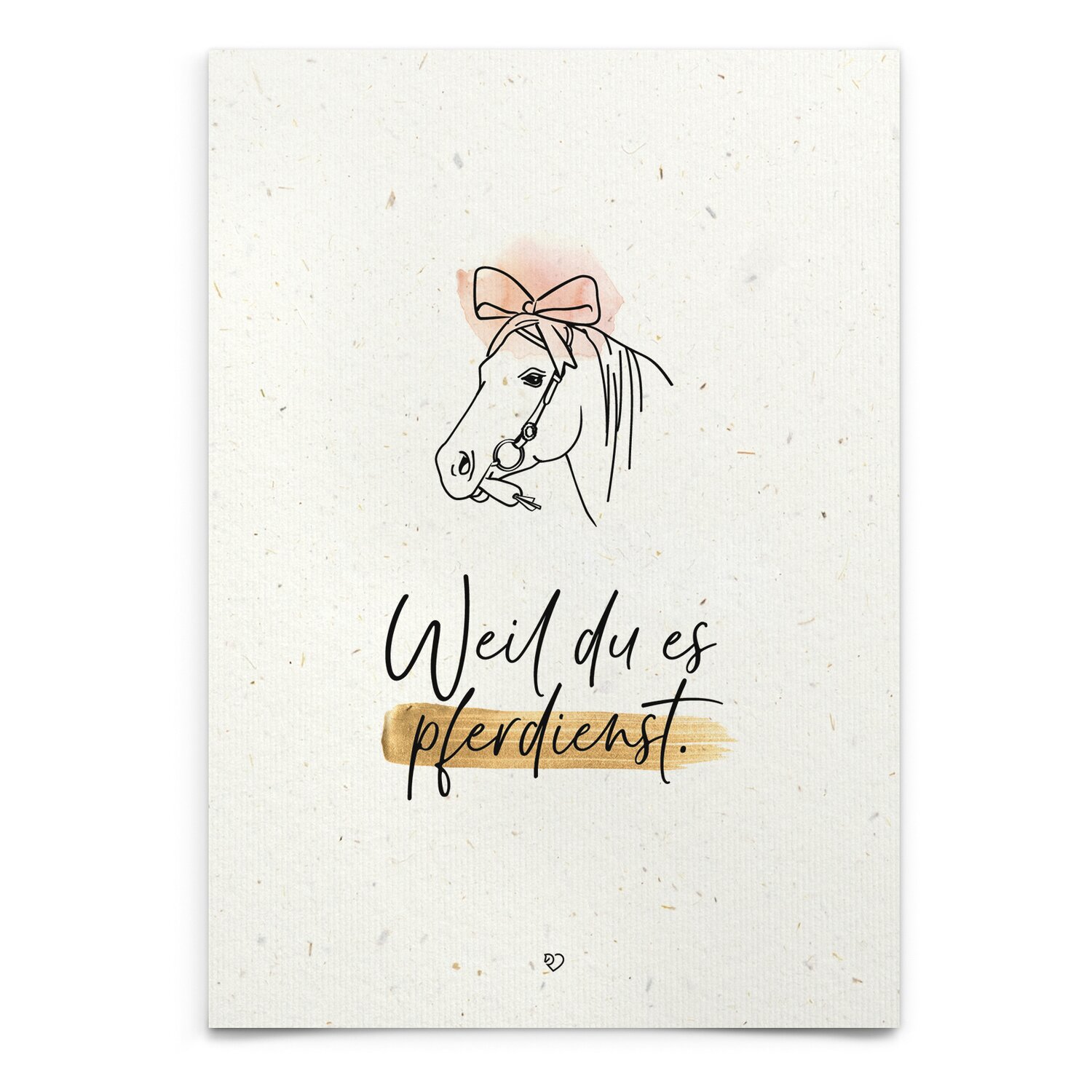 mrs. RIDE Strohpapier-Postkarten  - pferdienst