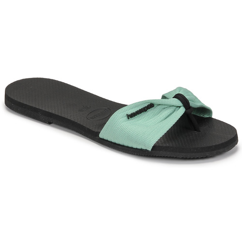 Havaianas - YOU ST TROPEZ BASIC - Noir / Vert