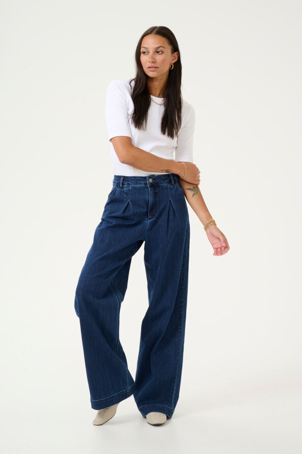 Kaffe KAlea Wide Jeans Dark blue denim