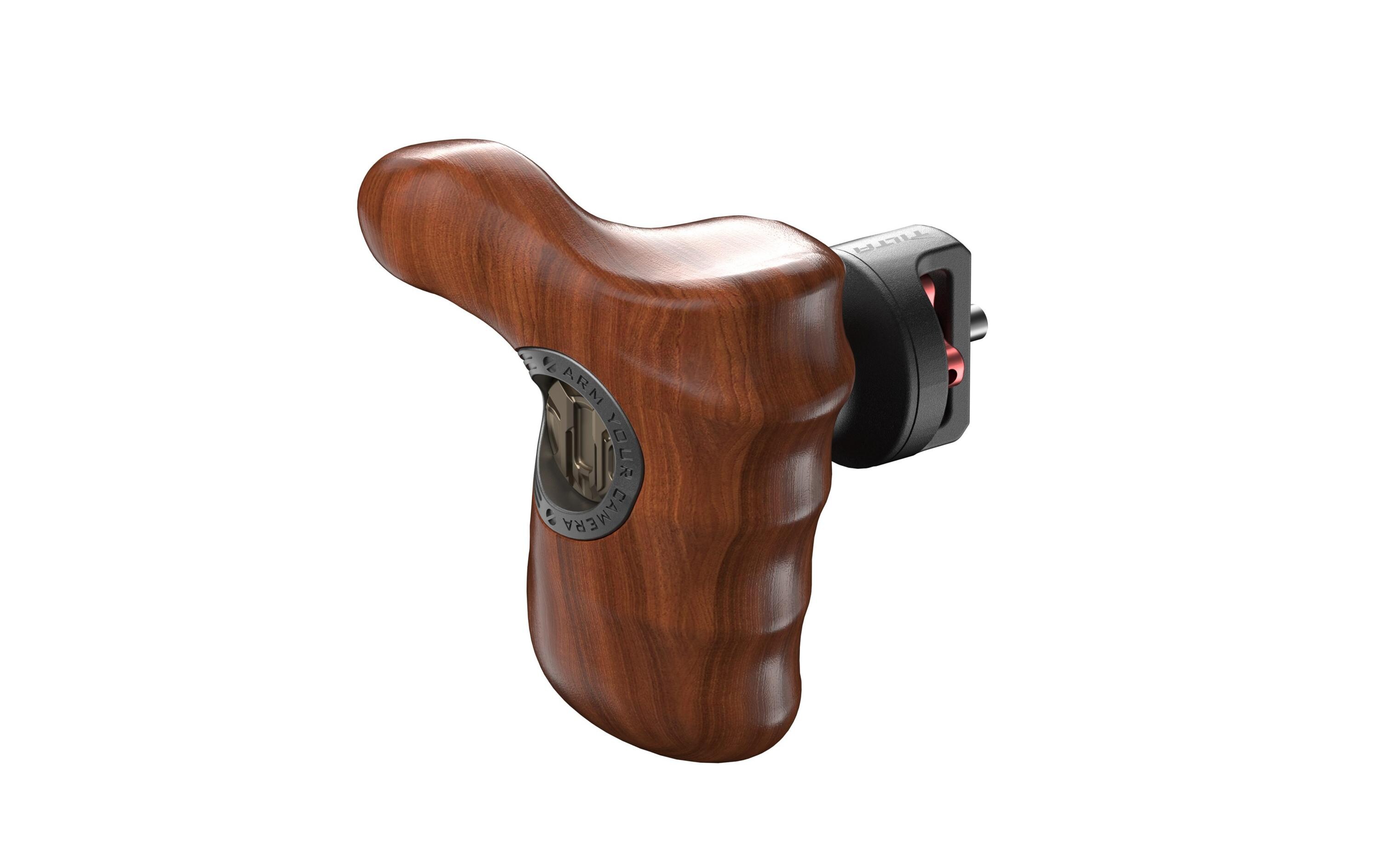 Advanced Right Side Wooden Handle Type XI<br>Ergonomischer Holzgriff für maximalen Komfort mit Anschluss 1/4-20 mit Fixierstiften