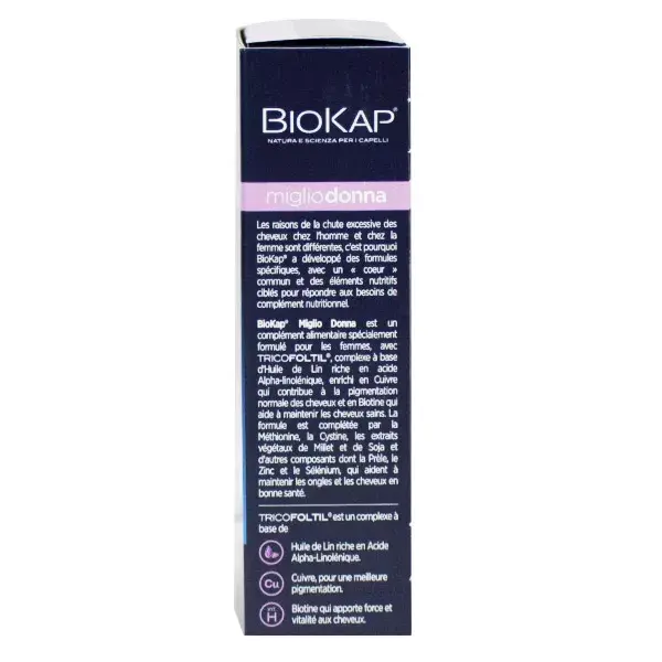 Biokap Tratamento Antiqueda de Cabelo para Mulheres - 60 Cápsulas
