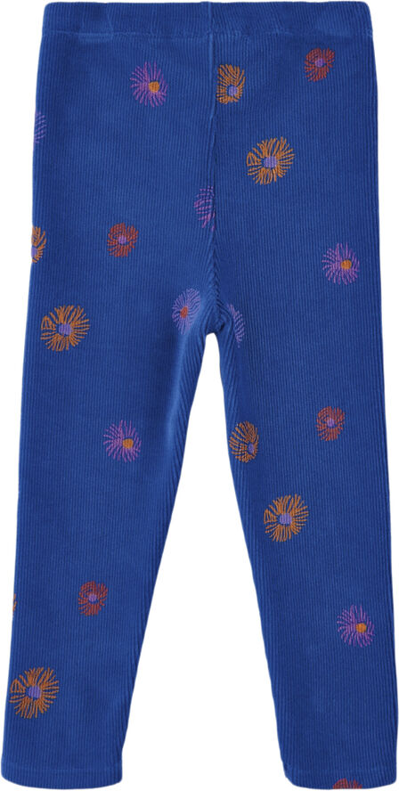 Soft Gallery SGBPAULA VELVET FLOWER LEGGINGS True blue