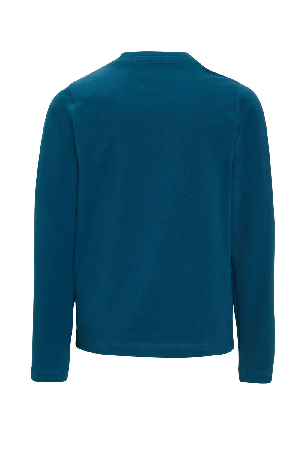 anytime longsleeve met printopdruk blauw