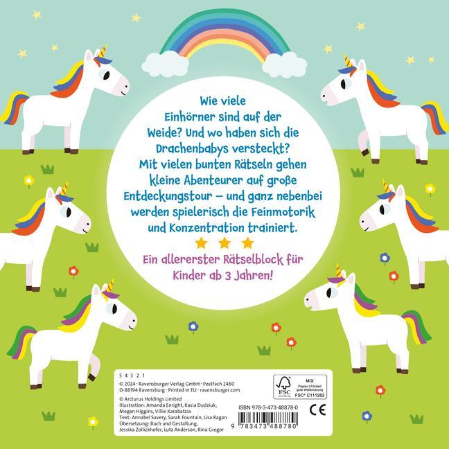 Ravensburger Mein allererster Rätselblock Magische Rätsel - Rätselblock für Kinder ab 3 Jahren