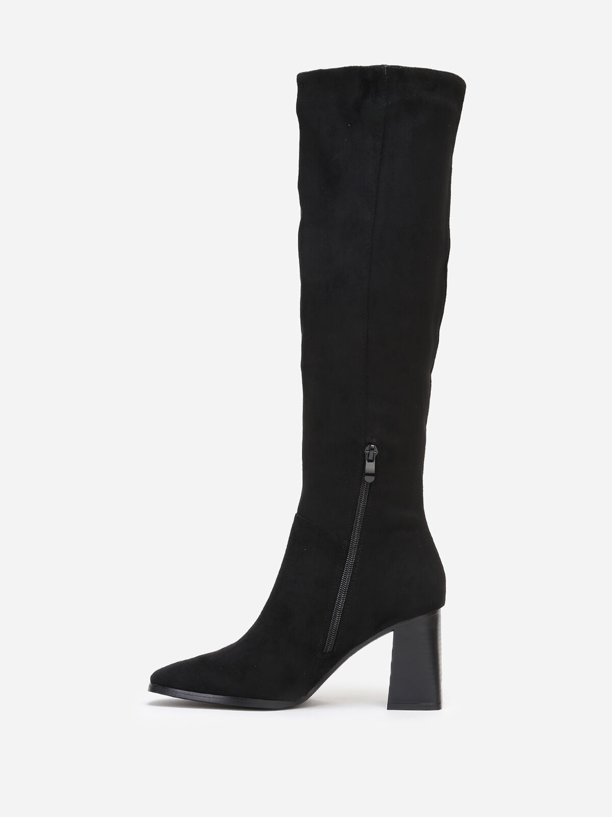 Bottes rétros à détails tressés- Noir