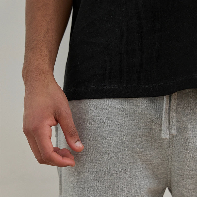 Oversized T-Shirt Herren aus Bio-Baumwolle Schwarz