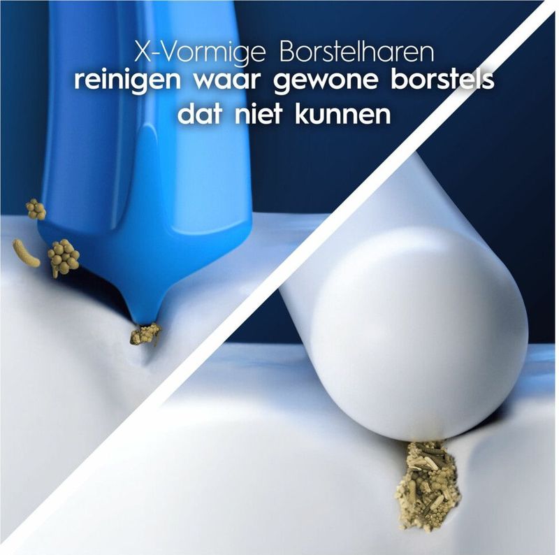 6x Oral-B Opzetborstels Pro Cross Action Zwart 8 stuks